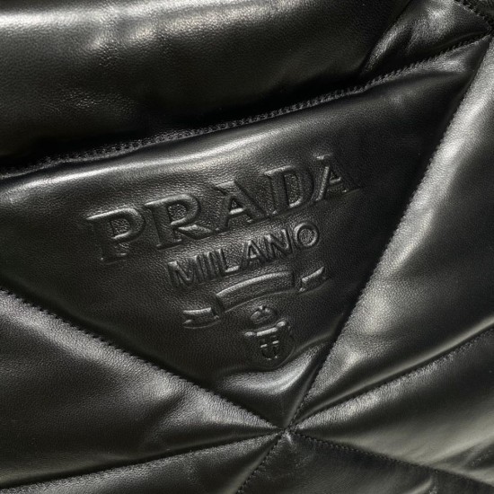 Prada Padded Nappa Tote Bag With Embossed Logo 1BG411