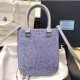 Prada Crystal-Studded Duchesse Mini-Bag Wisteria 1BA331