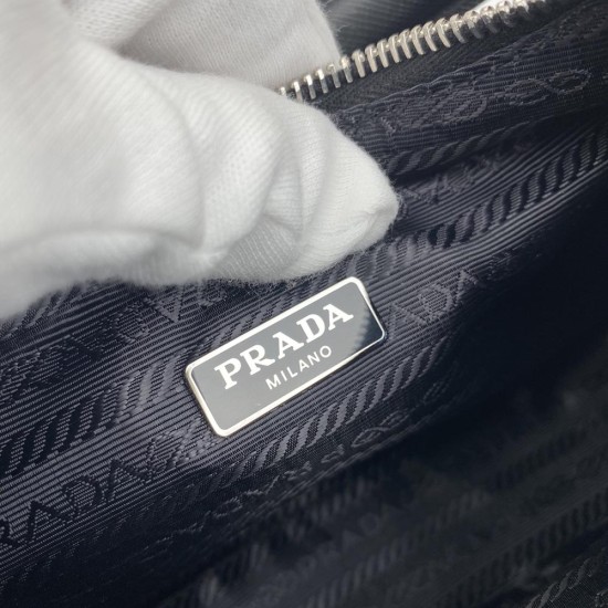 Prada Re-Edition 2005 Re-Nylon And Crocodile Leather Bag 1BC204
