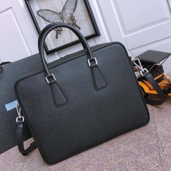 Prada Saffiano Leather Work Bag 2VE011