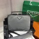 Prada Brique Re-Nylon And Saffiano Leather Bag 2VH069