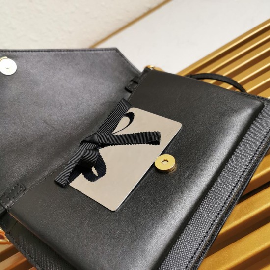 Prada Saffiano Leather Mini Envelope Bag 1BP020
