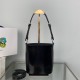 Prada Bucket Bag In Patent Leather 17cm 2 Colors 1BE059