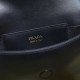 Prada Arqué Leather Shoulder Bag With Flap 23cm 4 Colors 1BD365