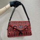 Prada Jacquard Knit And Leather Prada Signaux Bag 1BC165