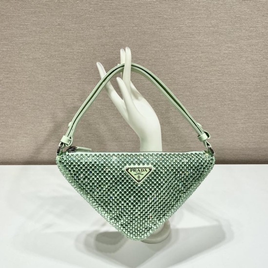 Prada Triangle Bag With Artificial Crystals 1NQ044