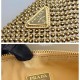 Prada Triangle Satin Mini Bag With Crystals 26cm 2 Colors 1BC190