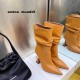 Amina Muaddi Boots In Calfskin 5 Colors
