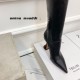 Amina Muaddi High Boots In Calfskin 5 Colors