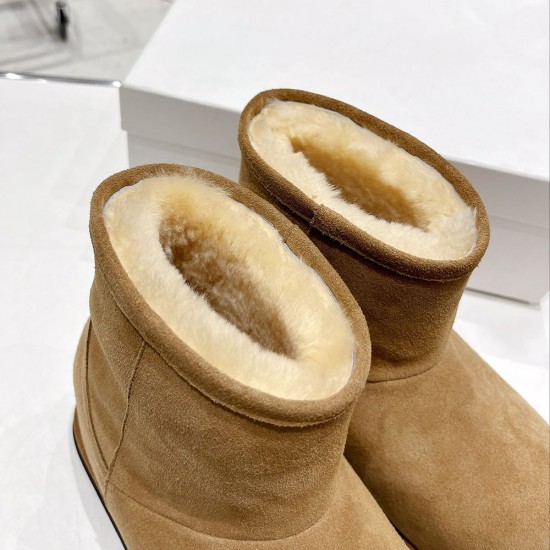 Amina Muaddi Snow Boots In Suede