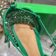 BV Sparkle Stretch Lace Up Sandals With Rhinestone Embellished Mesh And Leather 5 Colors
