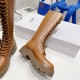 Celine Flat Boots Lace Up High Ranger 2 Colors