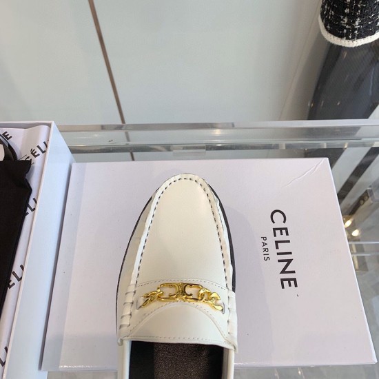 Celine Luco Triomphe Loafer In Polished Bull 2 Colors