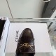 Celine Luco Loafer With Triomphe Chain In Polished Bull 3 Colors
