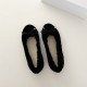 Celine Ballerina Loafers And Flats In Lambfur 2 Colors