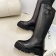 Celine Buckled High Boot In Calfskin 2 Colors