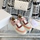 Chloe Lauren Sneaker With Strap In Calfskin And Suede 2 Colors