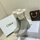 Chloe Betty Ankle Rain Boot In Rubber With Shearling 3 Colors
