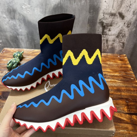 Christian Louboutin Sharky Sock Man Sneaker 5 Colors 