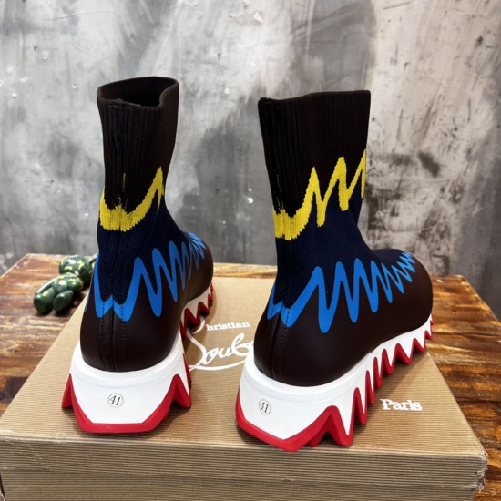 Christian Louboutin Sharky Sock Man Sneaker 5 Colors 