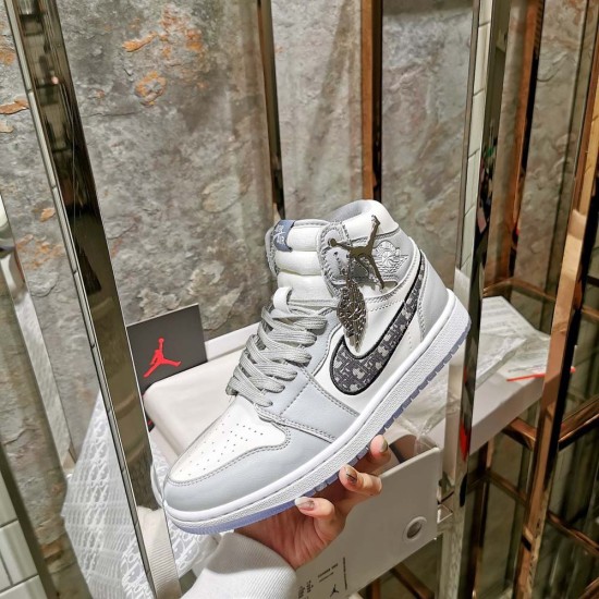 Dior and Nike High Top Sneaker