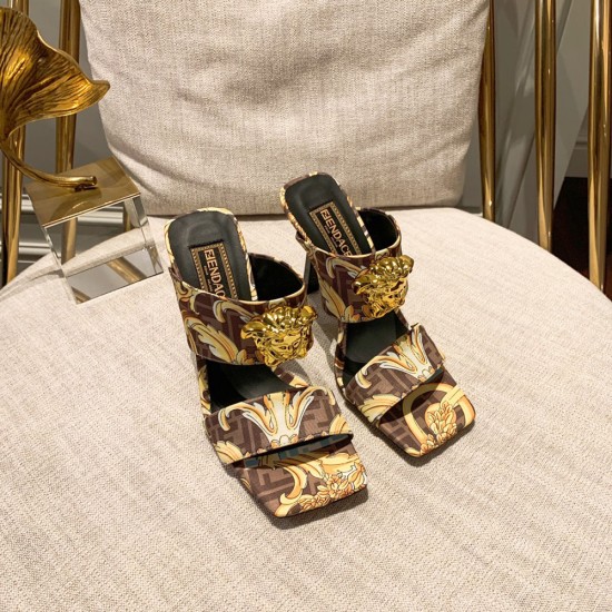 Fendi and Versace Heel Sandals 5 Colors