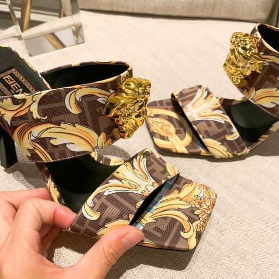 Fendi and Versace Heel Sandals 5 Colors
