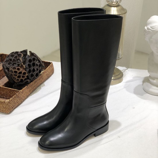 Ferragamo Knee High Boot in Calf Leather