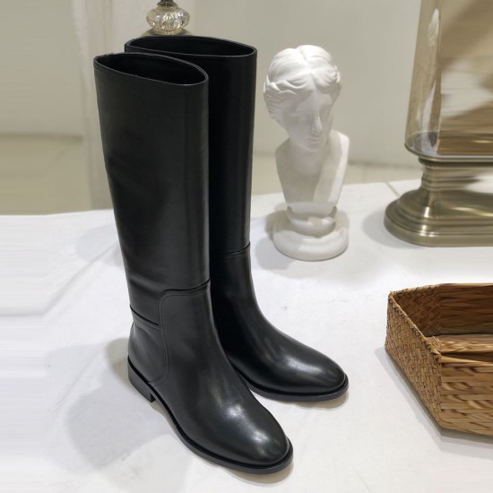Ferragamo Knee High Boot in Calf Leather
