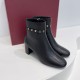 Ferragamo Vara Chain Ankle Boot in Nappa Leather 2 Colors