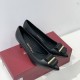 Ferragamo Double Bow Pump Shoe In Nappa 3 Colors