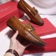 Ferragamo Loafer in Embossed Crocodile Calf Leather 2 Colors