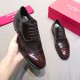 Ferragamo Lace Up Oxford Brogue Shoe In Calf Leather 2 Colors