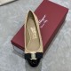 Ferragamo Vara Bow Pump Shoe In Quilted Nappa And Patent Leather 6 Colors