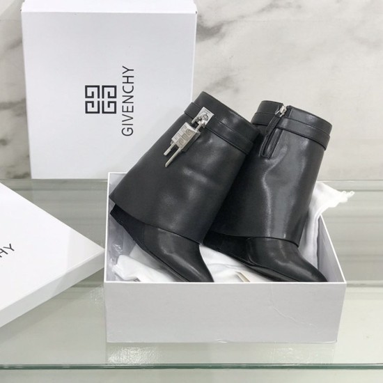 Givenchy Shark Lock Ankle Boots In Smooth Leather 6 Colors