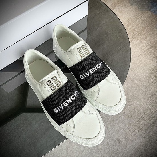 Givenchy Sneakers In Leather With Givenchy Webbing 3 Colors