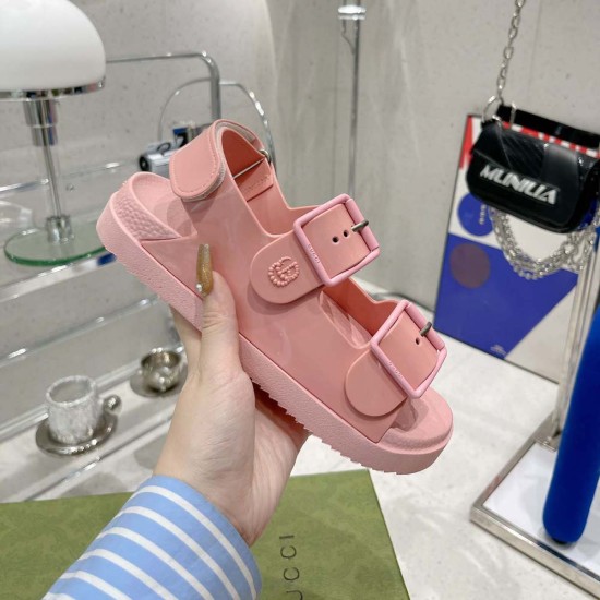 Gucci Women Sandals with Mini Double G 3 Colors
