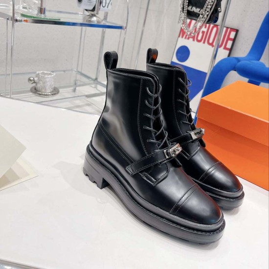 Hermes Funk Ankle Boots with Cow Leather 3 Colors