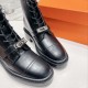 Hermes Funk Ankle Boots with Cow Leather 3 Colors