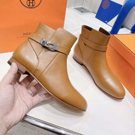 Hermes Neo Ankle Boots with Cow Leather 3 Colors