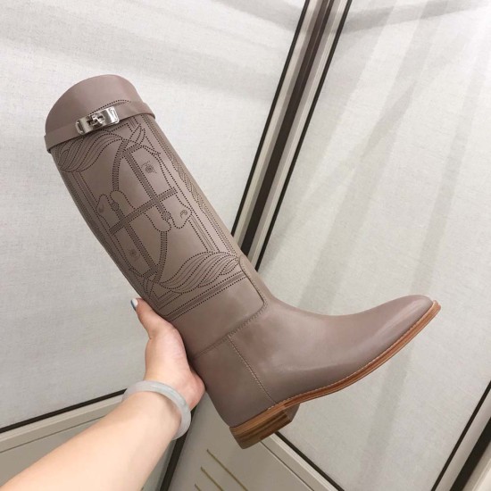 Hermes Jumpling Boots with Horse Head in Cow Leather 4 Colors
