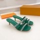 LV Heel Sandals 4 Colors