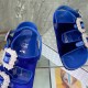 Manolo Blahnik Sandals In Velvet Fabric With Square Crystal Buckle 3 Colors