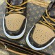 OFF White x Louis Vuitton and Air Jordan 1 Low Top Sneakers 