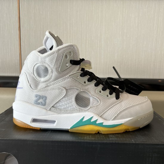 OFF White and Air Jordan 5 OW Sneakers 4 Colors 