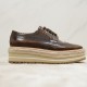 Prada Brushed Leather Derby Shoes 3 Colors