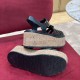 Prada Rubber Wedge Platform Sandals 2 Colors