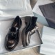 Prada Chocolate Brushed Leather Loafers 2 Colors