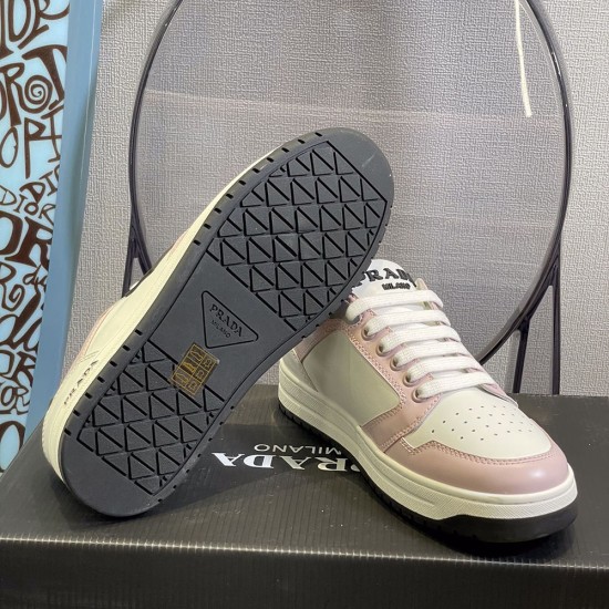 Prada District Perforated Leather Sneakers 5 Colors