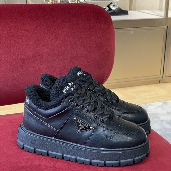 Prada Leather Sneaker for Winter 2 Colors